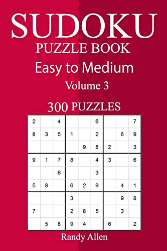 300 Easy to Medium Sudoku Puzzle Book