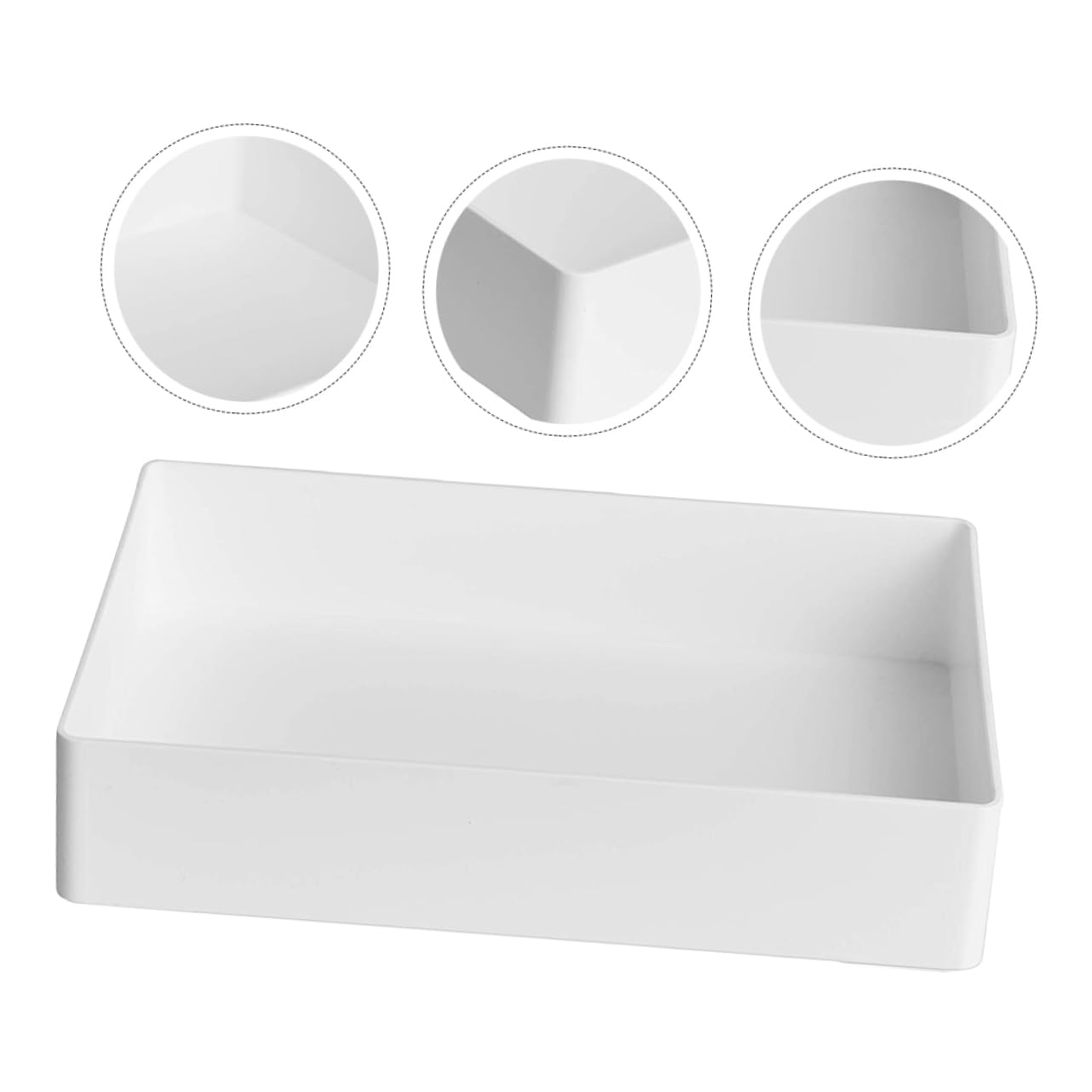 MAGICLULU Plateau de Rangement Blanc en Polypropylène PP, Étanche et Transportable, Organise Les Pipettes et Petits Consommables pour Laboratoire ou Bureau