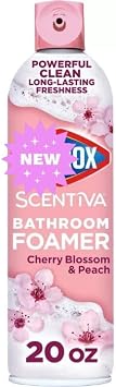 C'loroxs Scentiva Bathroom Foaming Cleaner, Cherry Blossom & Peach, 20 fl oz, 1 Pack