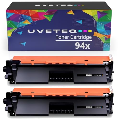 UVETEQ 94X CF294X Cartucho de Toner Compatible con HP 94A 94X CF294A CF294X Negro para HP LaserJet Pro MFP M148dw M148fdw M118dw M148 M118 (2 Unidades)