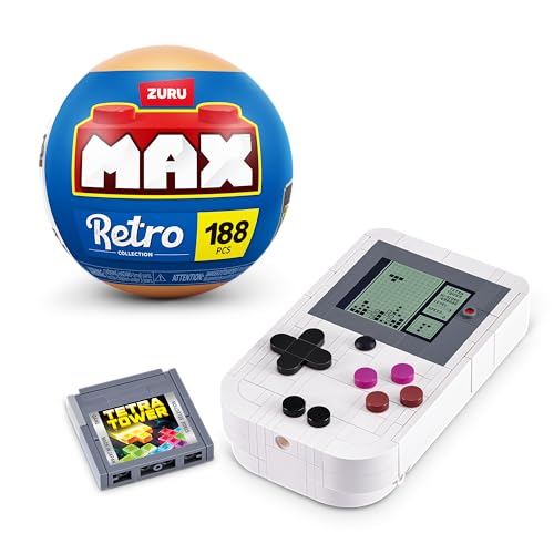 Max Build More Premium Retro Series 2 (Appareil Photo & Console de Jeux Portable) de ZURU – Jouet de déballage Surprise et Briques de Construction de Collection avec jusqu'à 340 pièces – vue 8