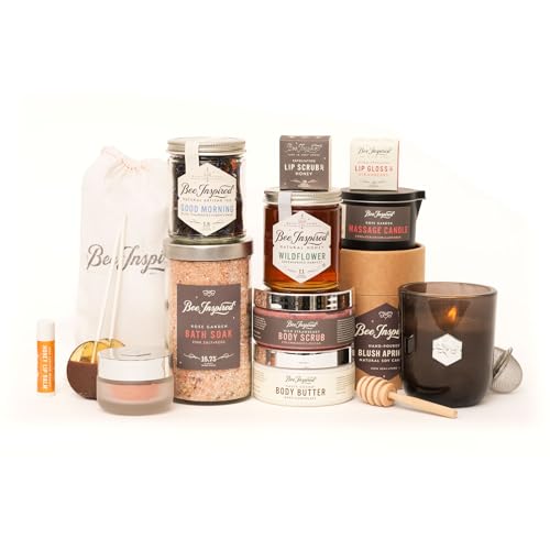 Bee Inspired Experience Love Set - Luxury Organic Self Care Set | High-End Pampering Kit | Eco-Friendly Spa Gift Box | Natural & Cruelty-Free Wellness Bundle | Perfect Romantic Relaxation Gift