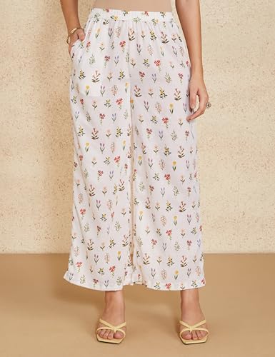 Image of Amazon Brand - Myx Women Guldasta Print Kurta Pant Set with Dupatta (Available in Plus Sizes)