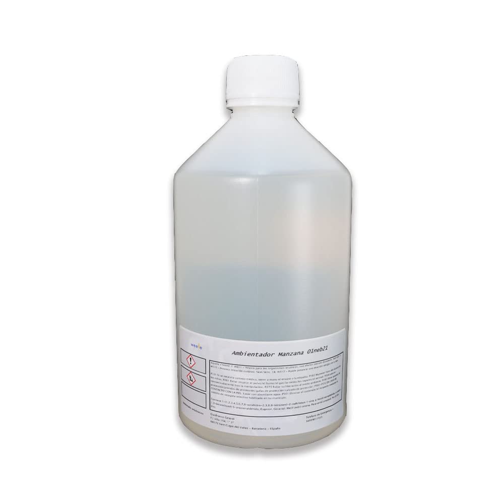 Recarga fragancia Ambientador para Difusores Profesionales Weele Aroma (Manzana, 500 ml) perfume para hogar