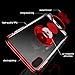 Grotech iPhone Xs Max Case, Clear Ring Holder Car Magnetic Slim Fit Flexible Soft TPU Cover for iPhone Xs Max 6.5Inch, Transparent Red