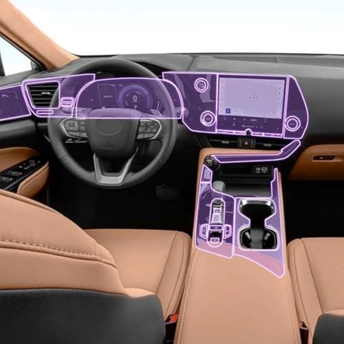 Evita arañazos en Lexus NX con película protectora de consola TPU