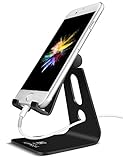 docking station smartphone Estable y goma protegida: Diseñado con un centro de gravedad bajo que lo hace muy estable. Los ganchos extendidos mantienen el teléfono en la seguridad, y los cojines de goma protegen el teléfono contra los raspones y los deslizamientos.