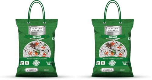 Image of Heaven's Harvest Extra Long Grain Biryani Basmati Rice | 5 KG (Pack of 2)