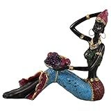 Décoration africaine pour la maison : design polyvalent, idéal pour la décoration de bureau et d’armoires, statues de femmes africaines