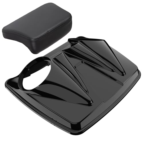 Advanblack Tour Pack Speaker Lid 8 inch For Harley Touring King Razor Chopped Tour Trunk Luggages (King Tour Pack)