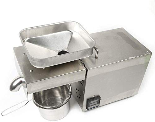 YIYIBYUS Oil Press Machine Extractor, Automatic Oil Press Machine Stainless Presser 110V 610W