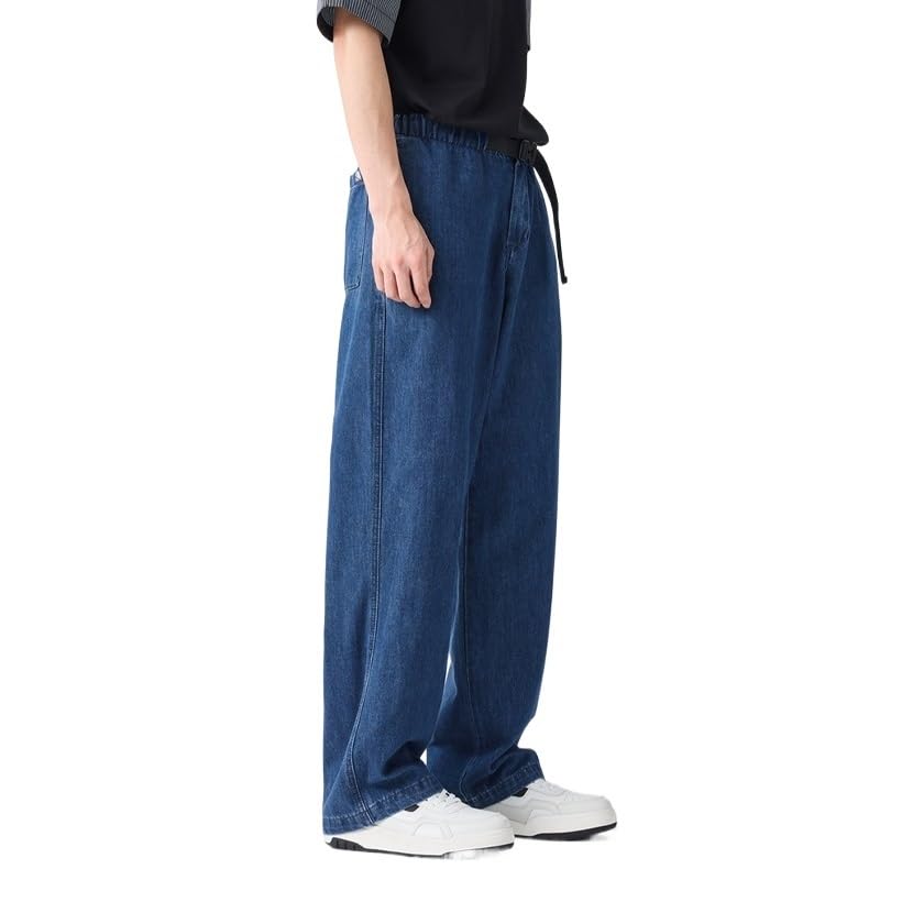 Jeans Elastic Waist Casual Pants2