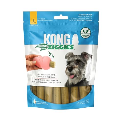 KONG Ziggies Enhanced Chews Puppy Medium/Large Supports Oral Health & Teething