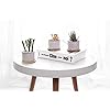 T4U Pot De Succulent Avec Plateau Bambou 5.5CM Céramique Hibou Lot De 3