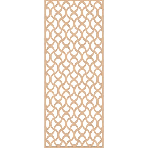 Image of Resort Decorative Pierced Fretwork Wood Wall Panels, 19 3 /8 inchW x 49 3 /8 inchH x 1 /4 inchT, Hickory