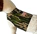 Camouflage Dog Shirt/Harness with American Flag. Handmade. Mulitple sizes (L)