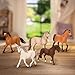 Schleich Horse Club - 5PC Horse Figurine Playset - Realistic Horses for Girls and Boys - Equestrian Toy Set for Kids Ages 5+ | 77725