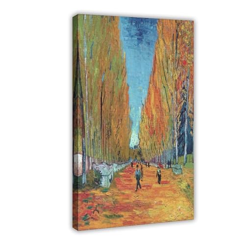 Impression sur toile L'Allée des Alyscamps de Van Gogh pour embellir votre bureau