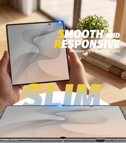 Image of Uyiton 4-in-1 Screen Protector for Samsung Galaxy Z Fold 7 | HD Clear Screen Guard Set with Front Screen, Back Panel, Inner Display & Hinge Protector | Anti-Scratch | Bubble-Free Easy Installation