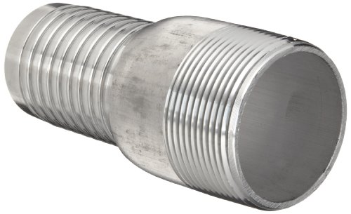Dixon Valve & Coupling Ast20 Aluminum Hose Fitting, King Combination Nipple Threaded End With No Knurl, 1-1/2" Npt Male X 1-1/2" Hose Id Barbed #TOP16