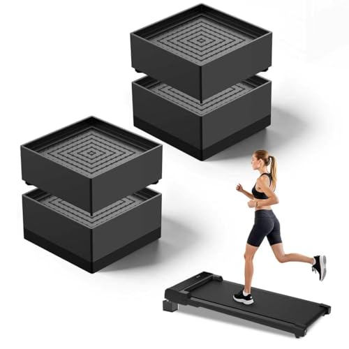 Unmake Larger Walking Pad Incline Blocks Adjustable Height Treadmill Riser Incline Blocks Fits Wheeled & Non-Wheeled Treadmills Non-Slip Durable Incline Riser for Home & Gym
