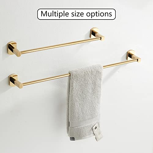 Porte-serviette simple or 60 cm pour éviter les serviettes humides au sol