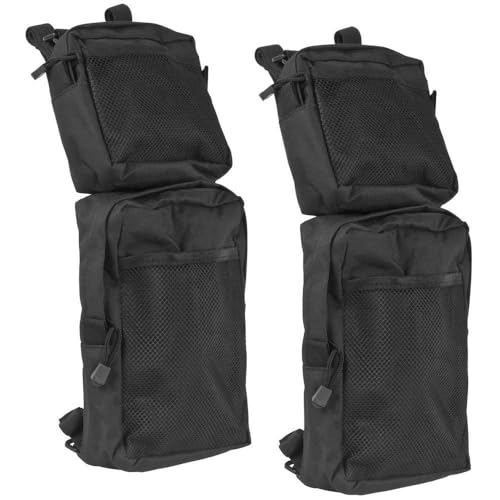 Sport Tent ATV Fender Taschen Tank Sattel-Taschen wasserdichte Kotflügeltasche Tankrucksäcke ATV Schutzblechtaschen Anhänger Hängende Beutel Aufbewahrungstaschen für Schneemobile Schwarz