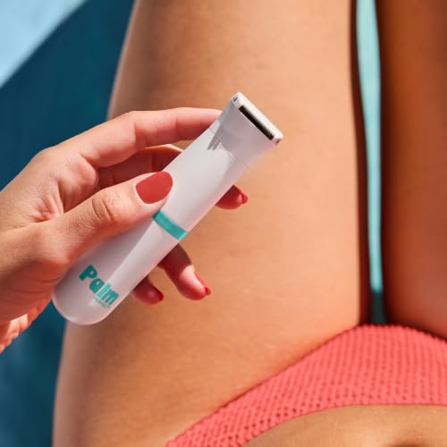 Image of PalmPerfect Bikini Trimmer for Women - Precise & Gentle Hair Removal | Trimmer for Sensitive Areas, Dual Blade System with Rounded Tips, Waterproof Wet /Dry Grooming with Trimming Guide