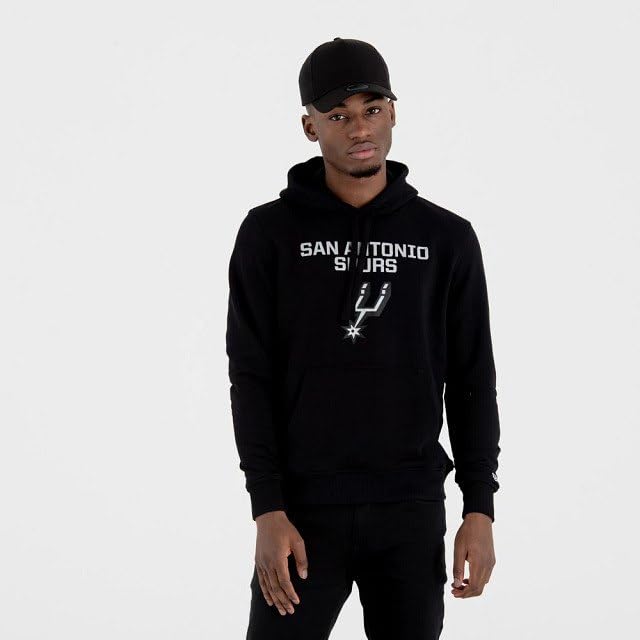New Era Nos NBA Regular Hoody Saaspu Blk Sudadera Hombre