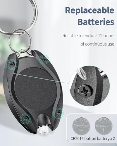 Uniclife UNICLIFE3060 5 Pack Led Keychain Flashlight Mini Led Keychain Light 14 Lumen Portable Ultra Bright Battery Powered Key Ring Torch thumb #6