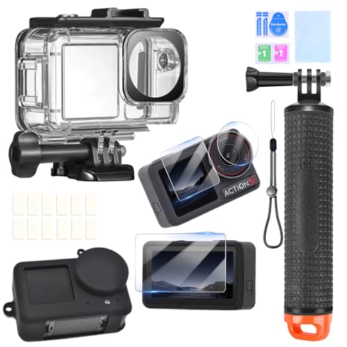 ShipeeKin Kit de accesorios para DJI Osmo Action 5 Pro, resistente al agua, carcasa de buceo...