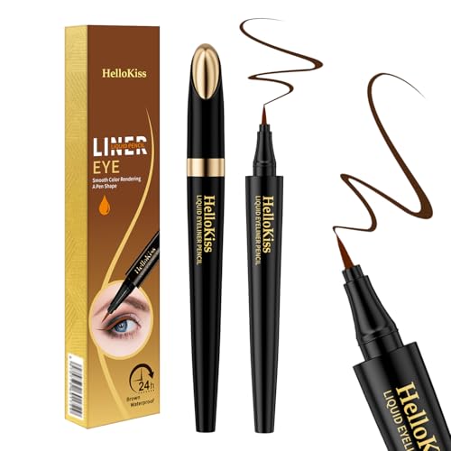 Delineador Líquido Waterproof QIC Color Marrón miniatura 1