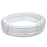 LavaTap 15mm x 50m PEX Barrier Pipe Coil – WRAS Approved Plastic Plumbing Pipe for Hot &amp; Cold Water, Push-Fit Compatible, Copper Alternative, White