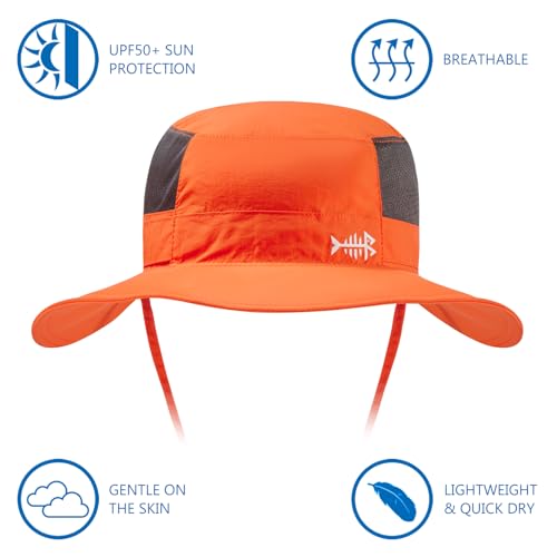 Image of BASSDASH UPF 50+ Sun Fishing Hat Water Resistant with Detachable Neck Flap