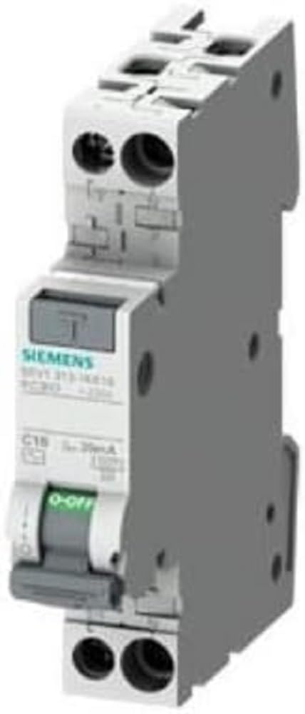 Magnetotérmico diferencial compacto 16 A 30 mA – SIE 5SV13131KK16