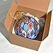 Hand Blown Millefiori Murano Glass Ball Ornament, 1 PCS, 3.5