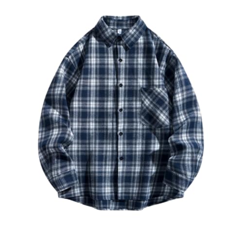 Men T-Shirt Classic Trend Urban Men Basic T-Shirt Light Casual Comfortable Men Longsleeve T-Shirt Slim Fit Men Fashion All-Match Longsleeve Tops H-Navy 4XL
