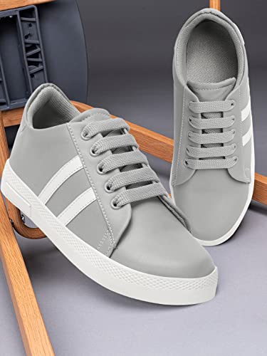 Image of ANTOX Introduce You A Regular Comfortable Striped Casuals for Women's /Ladies /Girl's Sneakers for Women