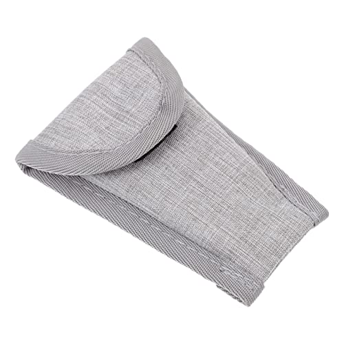 Vaguelly 1 PC Multipurpose Musical Instrument Supplies Bag Grey Simple Flute Head Guzheng Nail Storage Compact Design for Durable Material for Use