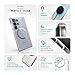 Speck Samsung Galaxy S25 Ultra Case - Magnet Case,13-Foot Drop Protection,Anti-Yellowing-Samsung S25 Ultra Case Magsafe-Raised Bezel & Enhanced Buttons -Presidio Perfect-Clear -Clear/Chrome(Pack of 1)