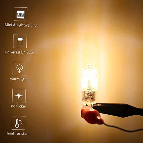 SpringWay AC/DC 12V 3W G4 Lâmpada LED Substituição equivalente de lâmpada halógena de 30W Base de do