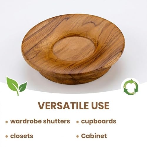 Image of Teak Wood Main Door Handle /Wardrobe Handle /Wooden Handle for Main Door Pull Handle (8 Inch) Natural Wood Finish-| 3 Years Warranty |