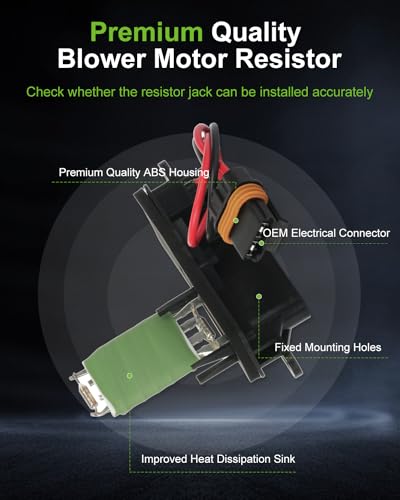 Image of SCITOO Air Conditioning Heater Fan HVAC Blower Motor Resistor Regulator for 1996-2005 for Chevrolet Astro,1996-2005 for GMC Safari,OE-15-80521 Resistor 12135105 Resistor A /C Blower Motor Resistor