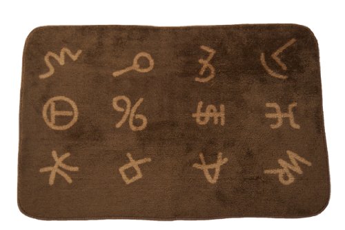 HiEnd Accents Cattle Branding Iron Western Kitchen & Bath Rug, 24x 36, Dark Chocolate Brown & Tan HiEnd Accents Cattle Branding Iron Western Kitchen & Bath Rug, 24x 36, Dark Chocolate Brown & Tan