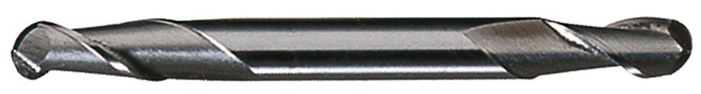 Cleveland C41060 HMD-2B High Speed Steel Double End 2-Flute Center Cutting Ball Nose Finisher End Mill