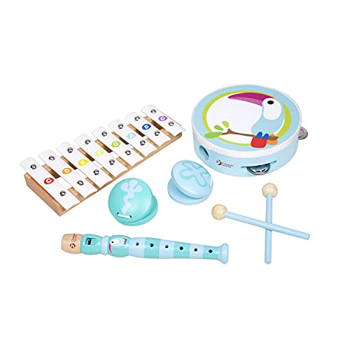 Set musical tucán instrument éveil musical enfant percussion bois