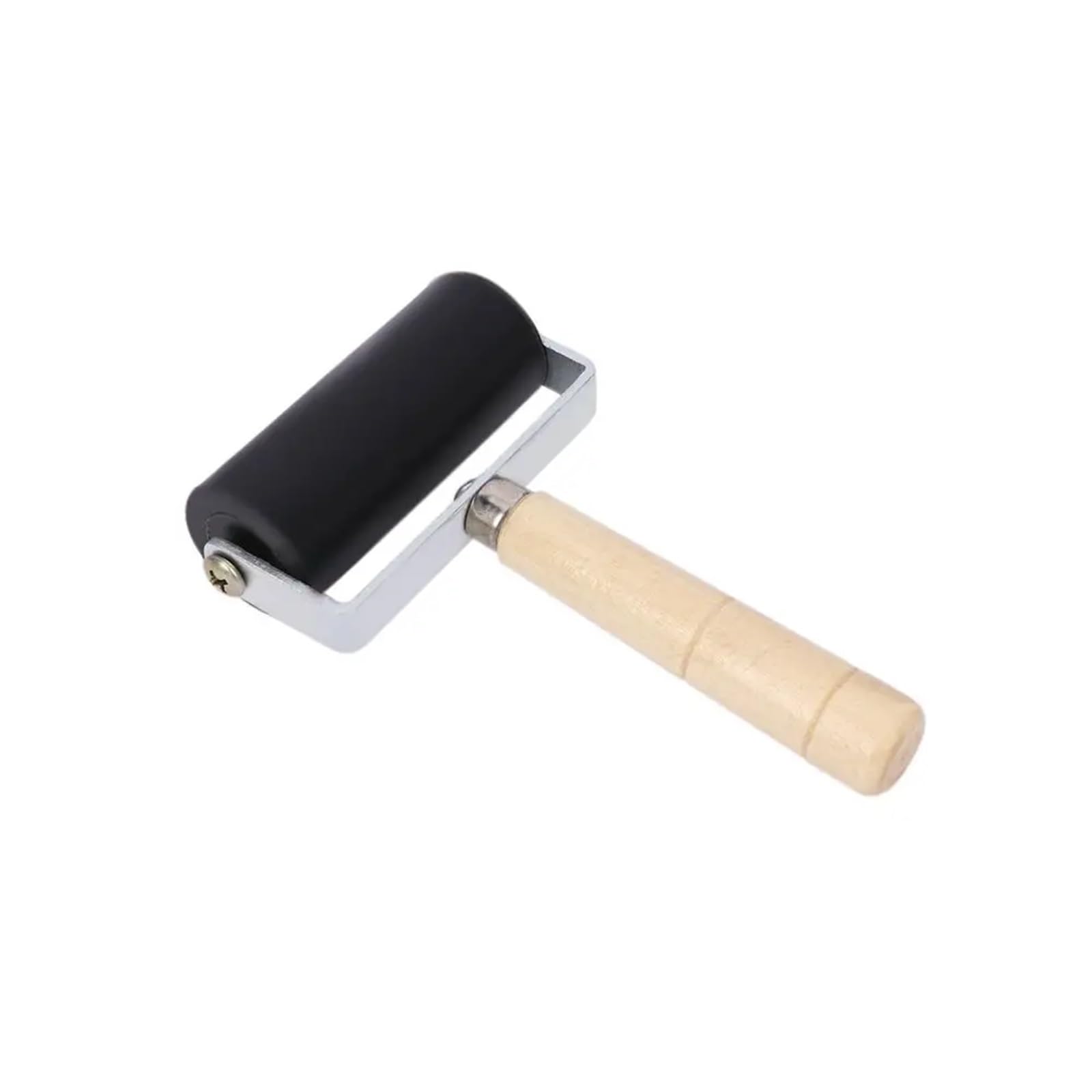 Gummiwalze Holzgriff-Gummiwalze, professionelle Druckwalze, 6 cm, Stempelwerkzeug, Kunst-Tintenmalerei-Werkzeug