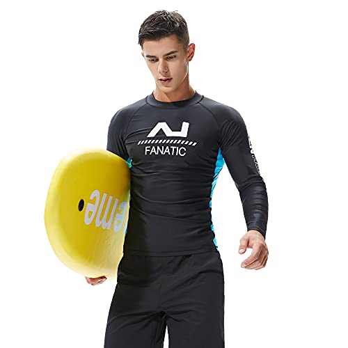 REAL FIELD Men's Long Sleeve Platinum UPF 50+ Rashguard Tight Rash Guards for Men4