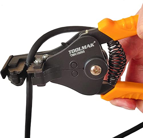 Automatic Wire Stripper Toolmak 7 Inch Wire Cutter Wire Stripper Heavy Duty Wire Stripper Tool For 8-22 Awg Wirer Electronic And Automotive Repair #TOP4