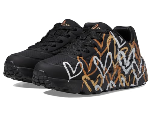 Skechers Girl's Uno Lite-Metallic Love Sneaker2